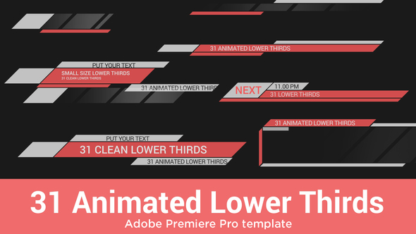 31 Animated Lower Thirds for Premiere Pro
