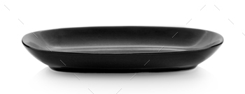 black plate isolated on white / Photodune, Misc