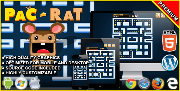Pac-Rat - gra zręcznościowa HTML5