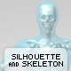 3d Human Silhouette And Skeleton - 3DOcean Item for Sale