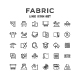 Set Line Icons of Fabric - GraphicRiver Item for Sale