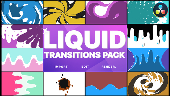 Liquid Motion Transitions Pack | DaVinci Resolve