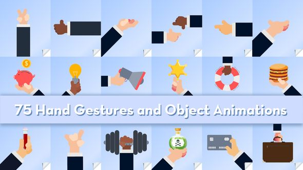 Hand Gestures And Objects Animations