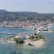 Elafonisos aerial drone view. Greek Island harb - VideoHive Item for Sale