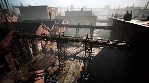 Ruins of a Very Heavily Polluted Industrial Factory alt