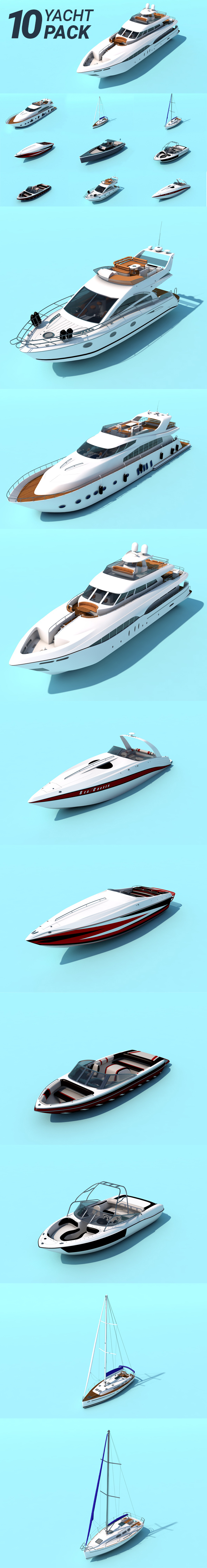 Yacht / Boat / Ships // PACK
