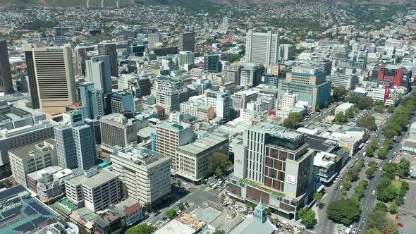 Flying Over The Bo Kaap in Cape Town South Africa