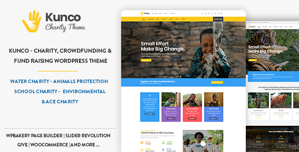 Kunco - Charity & Fundraising WordPress Theme