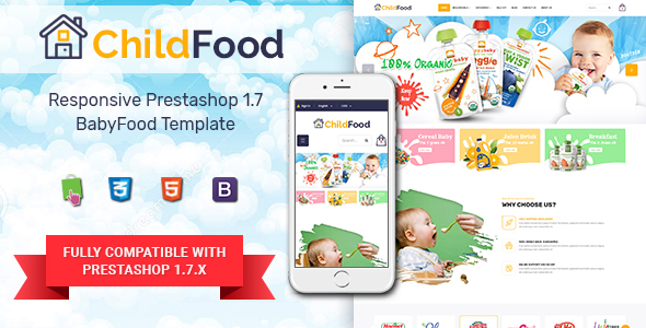 ChildFood - Adorable Baby Shop PrestaShop Theme