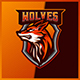 Wolf Fox Jackal - Mascot Esport Logo Template - GraphicRiver Item for Sale
