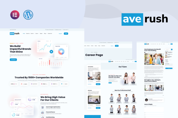 Averush - Digital Marketing & Creative Agency Elementor Template Kit