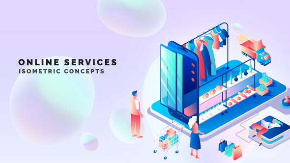 Online services - Isometric Concept alt