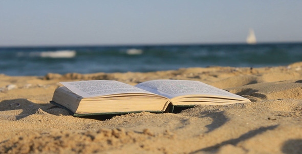 Book Of Sand On The Beach