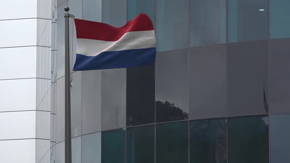 Netherlands Flag Background 4K