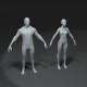 Male and Female Body Base Mesh 3D Model - 3DOcean Item for Sale