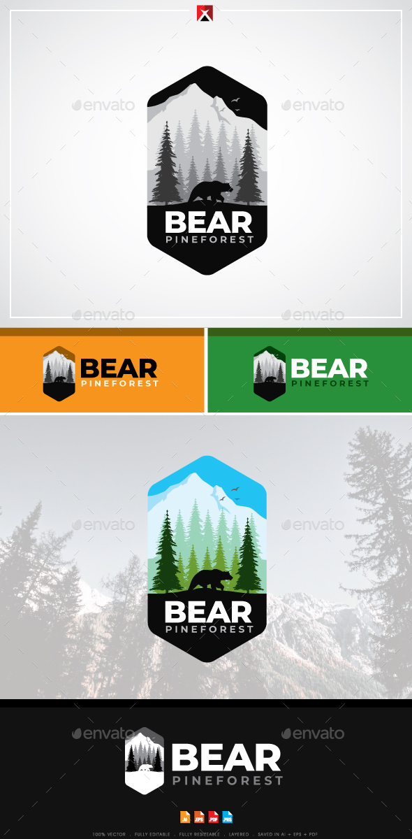 Bear Pineforest Logo