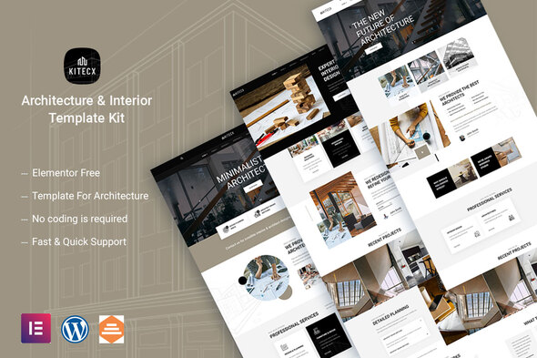 Kitecx - Architecture & Interior Elementor Template Kit