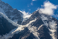 ridge and peak of tall snowy mountain - PhotoDune Item for Sale