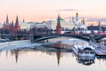 Moscow Kremlin and Moscow river in winter morning - PhotoDune Item for Sale