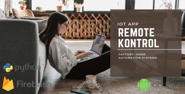 IOT Android App For Remote Control + Client Phyton Code, Firebase Support