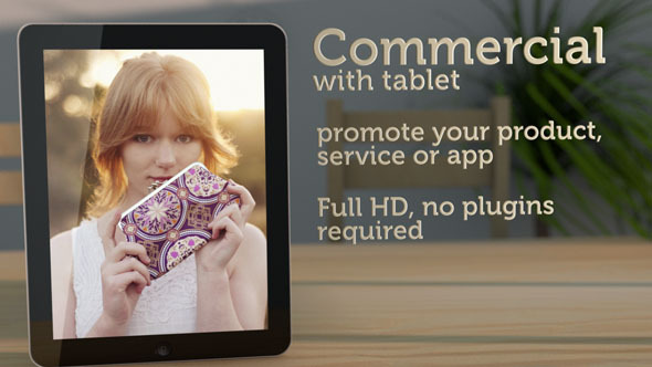 Commercial With Tablet For Promotions