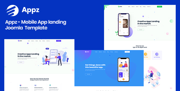 Appz - Mobile App landing Joomla 4 Template