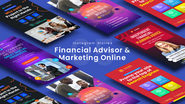 Financial Advisor & Marketing Online Instagram Stories