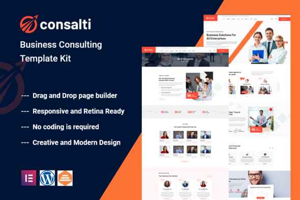 Consalti - Consultancy & Business Elementor Template Kit