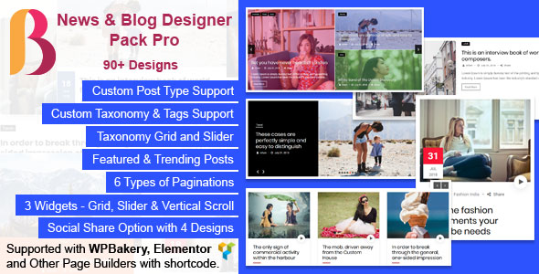 News & Blog Designer Pack Pro - News and Blog Plugin for WordPress and Elementor
