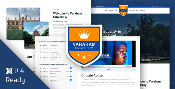Varaham - Education University Joomla 5 Template