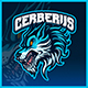 Cerberus Wolf Hellhound - Mascot Esport Logo Template - GraphicRiver Item for Sale