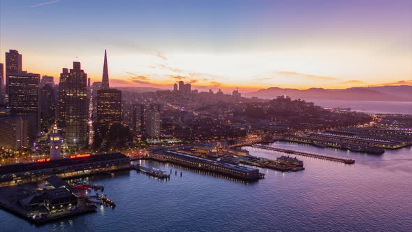 San Francisco At Golden Hour
