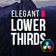 Elegant Lower Thirds for Davinci Resolve - VideoHive Item for Sale