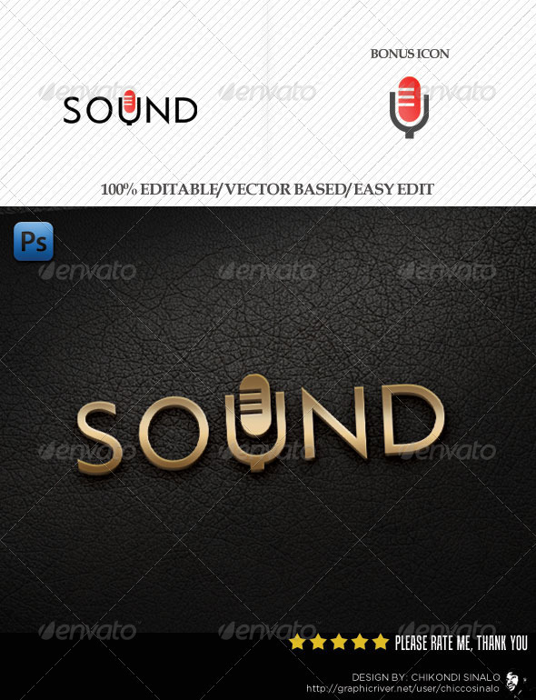 Sound Mic Logo Template