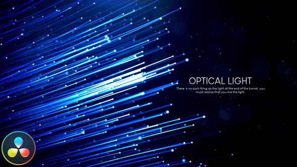 Optical Light Inspiring Titles - DaVinci Resolve