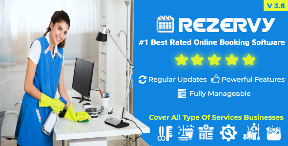 Rezervy - Online bookings system for cleaning, maids, plumber, maintenance, repair, salon services