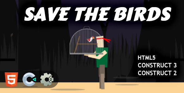 Save The Birds HTML5 Construct 2/3 Game