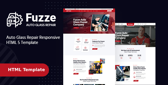 Fuzze - Auto Glass Repair HTML Template