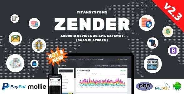 Zender - Android Mobile Devices as SMS Gateway (SaaS Platform)