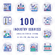 Industry Services Unique Circle Icons - GraphicRiver Item for Sale