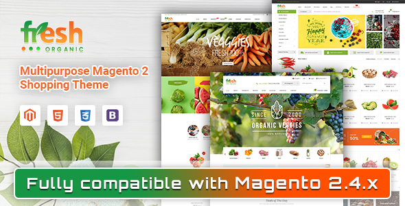 Fresh - Multipurpose Responsive Magento 2 Theme