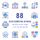 Cloud Computing Network Unique Filled Icons - GraphicRiver Item for Sale