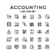 Set Line Icons of Accounting - GraphicRiver Item for Sale