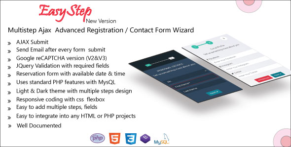 EasyStep - Multistep Ajax Advanced Registration / Loan  Form Wizard