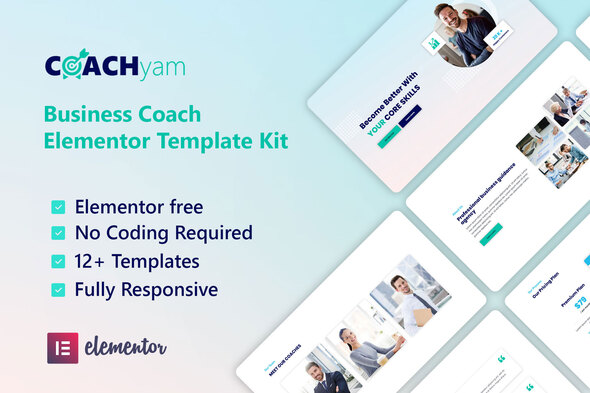 Coachyam - Business Coach Elementor Template Kit