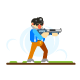Animation of a guy with automat and shotgun for creating a video game. - GraphicRiver Item for Sale