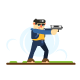 Animation of a guy with pistol and shotgun for creating a video game. - GraphicRiver Item for Sale