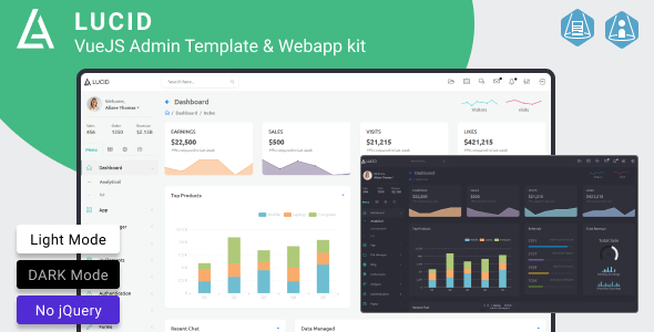 Lucid - VueJS Admin Template & Webapp kit
