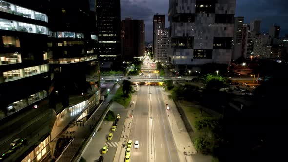Chile Avenue at downtown district of Rio de Janeiro Brazil.