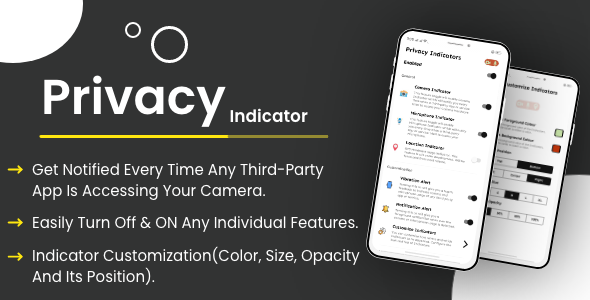 Privacy Indicators - iOS14, Android 12 indicators